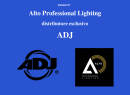 Alto Professional Lighting distribuisce ADJ