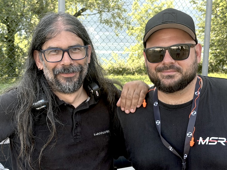 GLI IMPIANTI AUDIO del Nameless: LUIGI VARGIOLU, system engineer, Andrea Sargenti, PA manager
